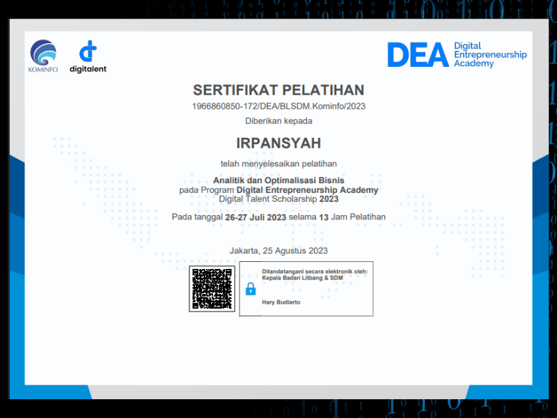 Business Certificate